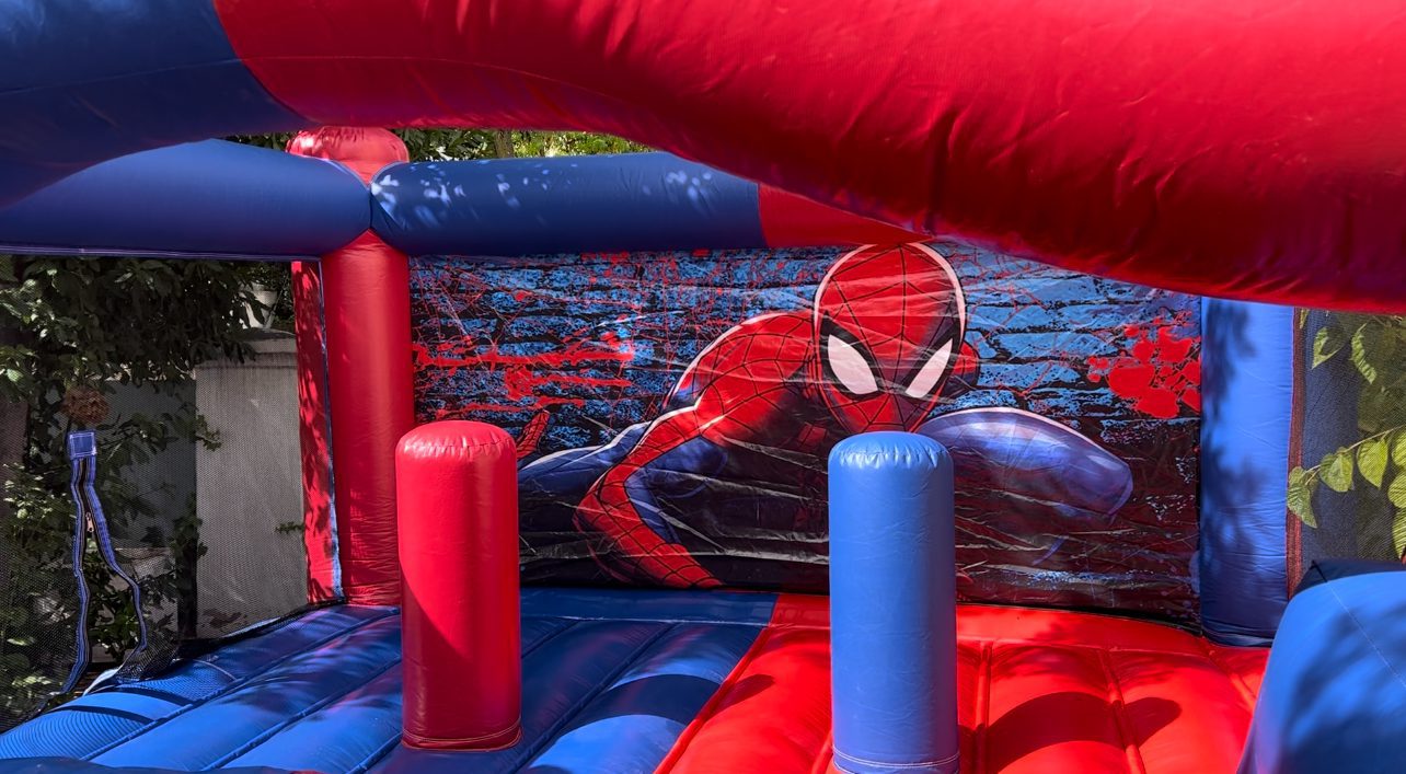 castillo hinchable Spiderman xl