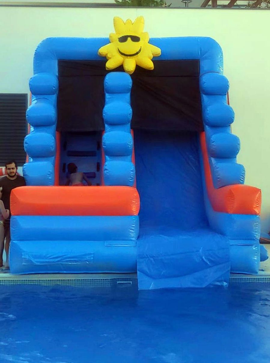 Alquiler de Castillo-Hinchable-Madrid-Pasarela Pirata Acuático para piscinas