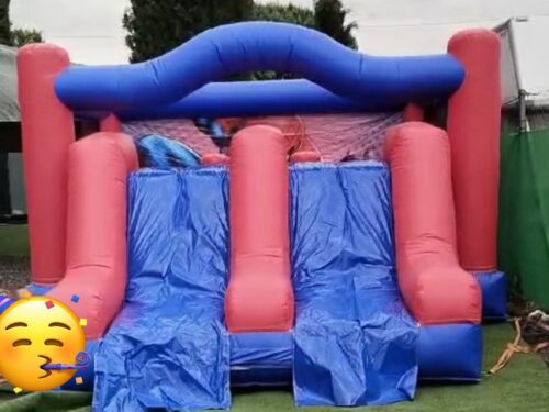 Castillo Hinchable Doble Tobogan Spiderman