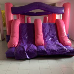 Castillo Hinchable Valencia Tobogan Rosa